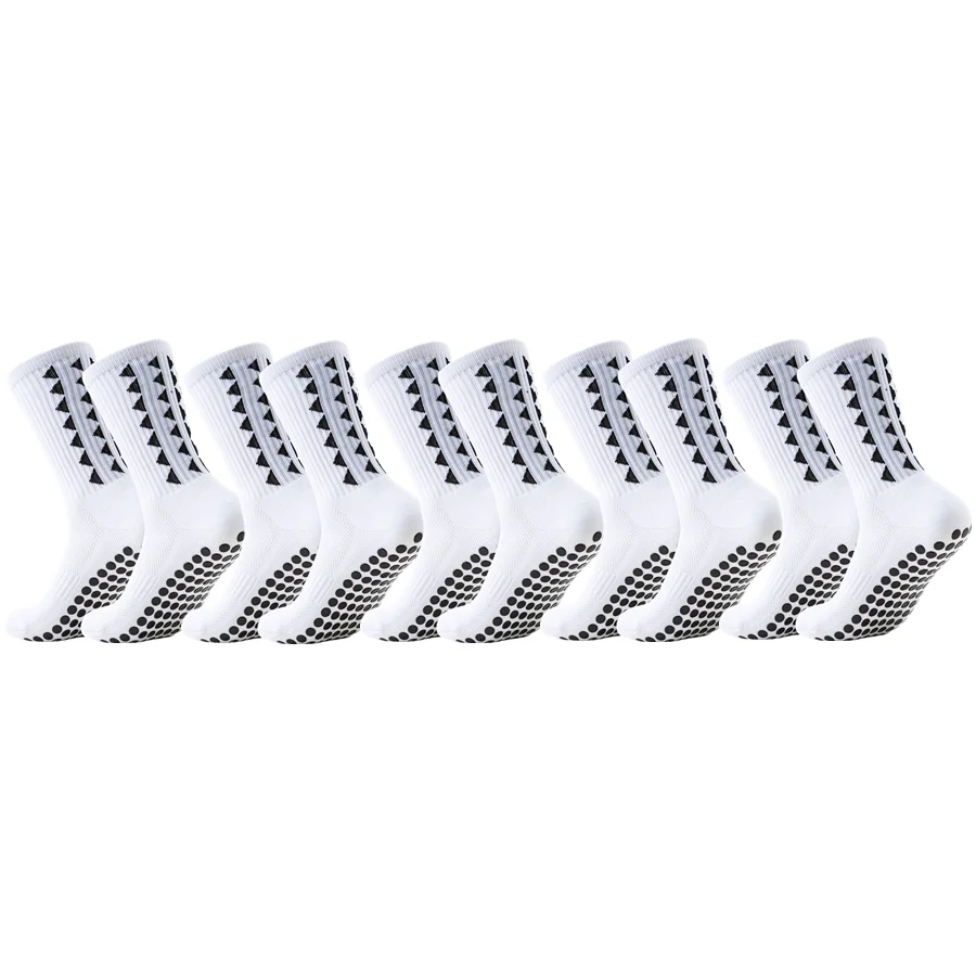 5 Pairs Men Women Non Slip Grip Hiking Cycling Professional Towel Bottom Breathable Shockproof Athletic Socks