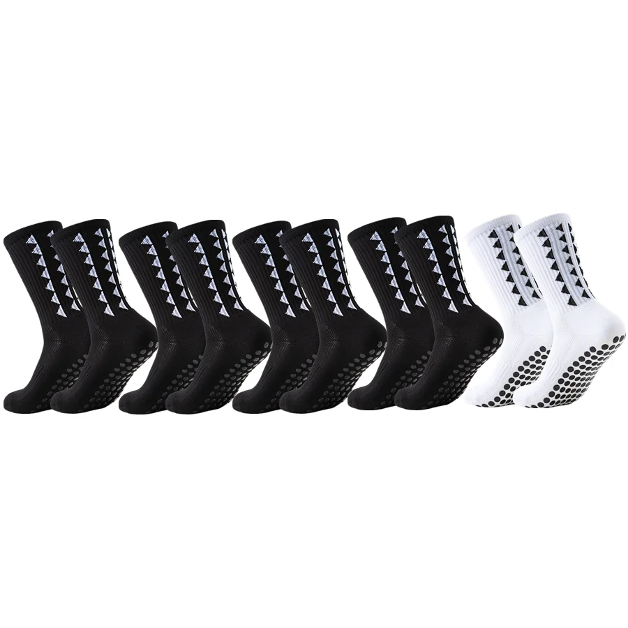 5 Pairs Men Women Non Slip Grip Hiking Cycling Professional Towel Bottom Breathable Shockproof Athletic Socks