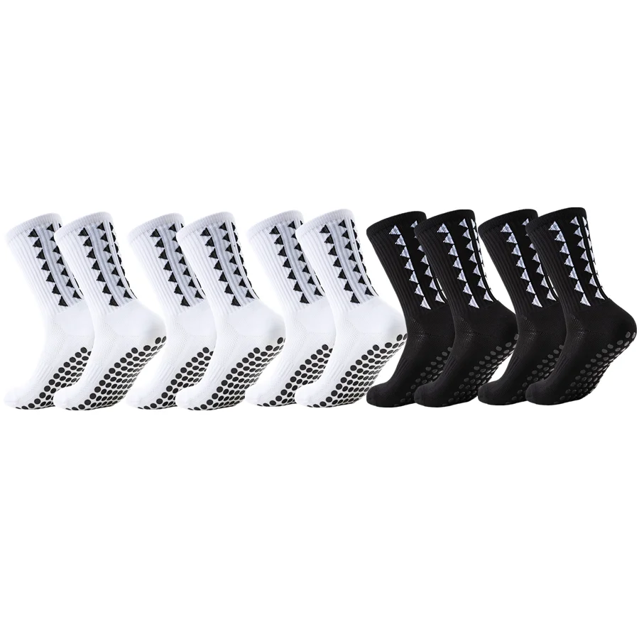 5 Pairs Men Women Non Slip Grip Hiking Cycling Professional Towel Bottom Breathable Shockproof Athletic Socks