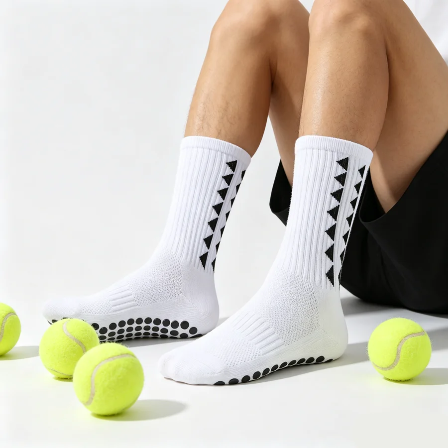 5 Pairs Men Women Non Slip Grip Hiking Cycling Professional Towel Bottom Breathable Shockproof Athletic Socks