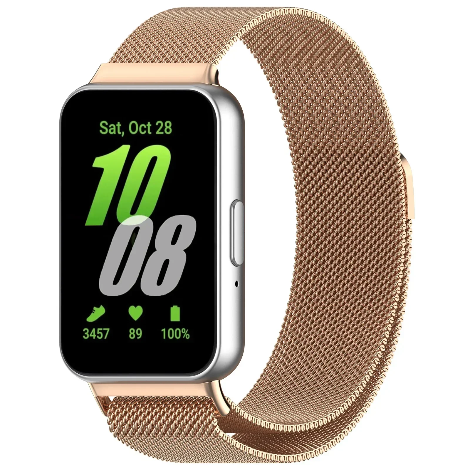 Milanese Loop Strap for Samsung Galaxy Fit 3 Band Magnetic Stainless Steel Bracelet Wristband Correa Samsung Galaxy Fit 3 Belt