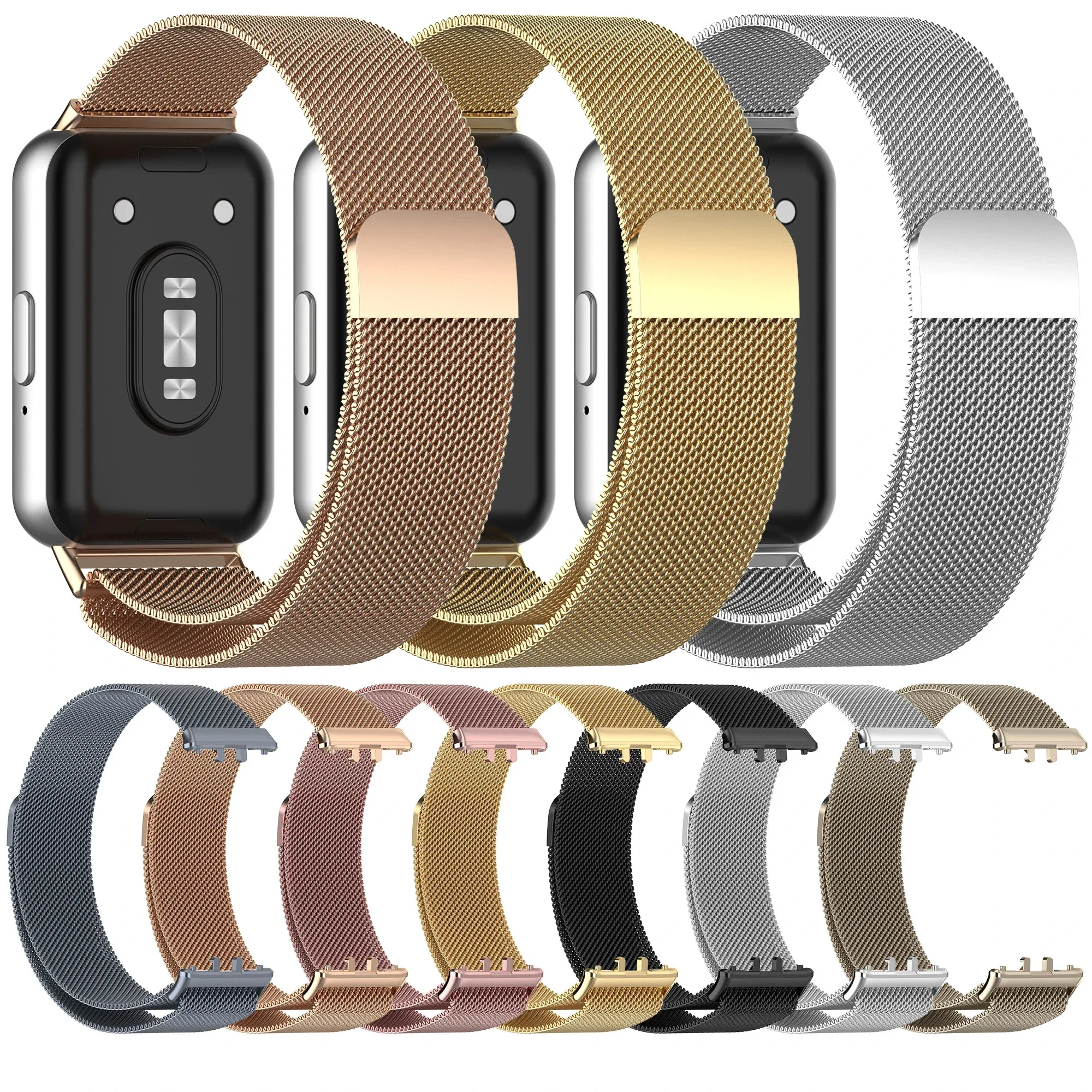 Milanese Loop Strap for Samsung Galaxy Fit 3 Band Magnetic Stainless Steel Bracelet Wristband Correa Samsung Galaxy Fit 3 Belt