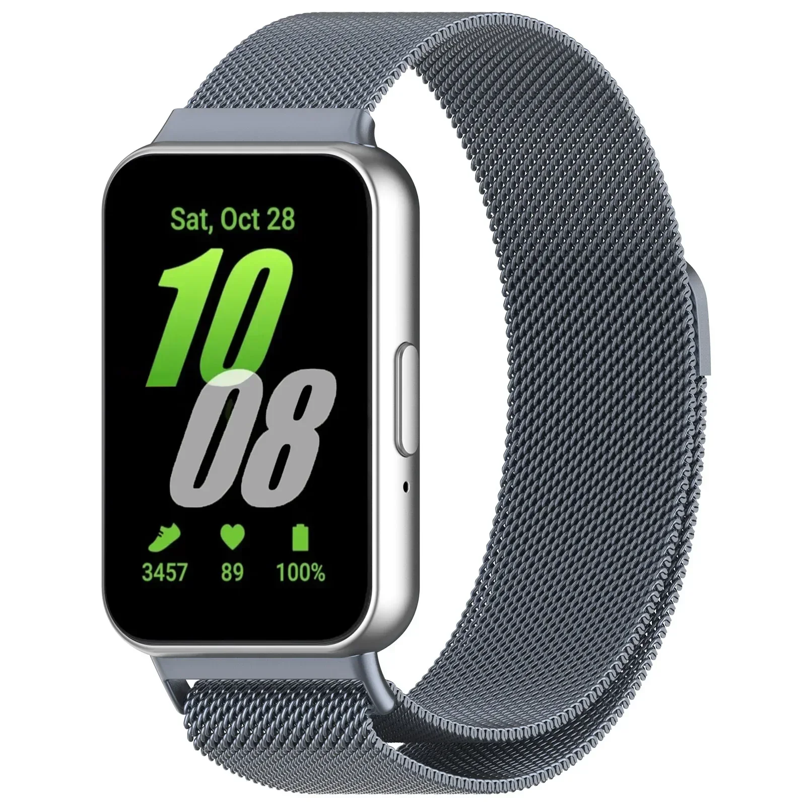 Milanese Loop Strap for Samsung Galaxy Fit 3 Band Magnetic Stainless Steel Bracelet Wristband Correa Samsung Galaxy Fit 3 Belt