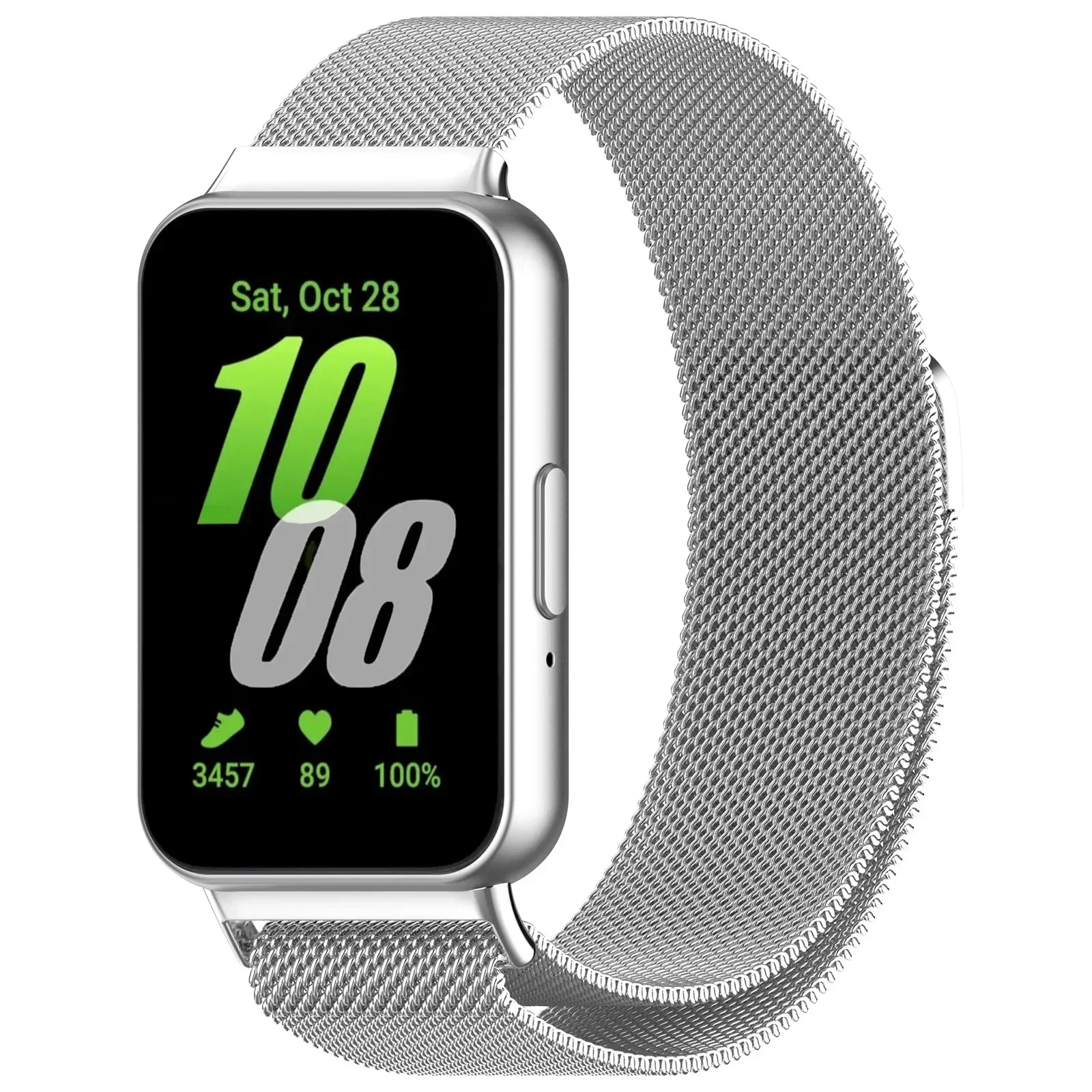 Milanese Loop Strap for Samsung Galaxy Fit 3 Band Magnetic Stainless Steel Bracelet Wristband Correa Samsung Galaxy Fit 3 Belt