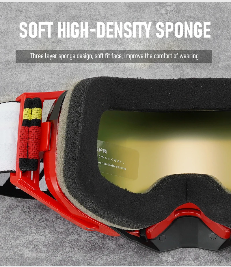 Motocross Goggles 6.5 Double Layer Anti Fog Windproof Cycling Glasses Gafas Para Mask Motorcycle Helmet Glasses for Men