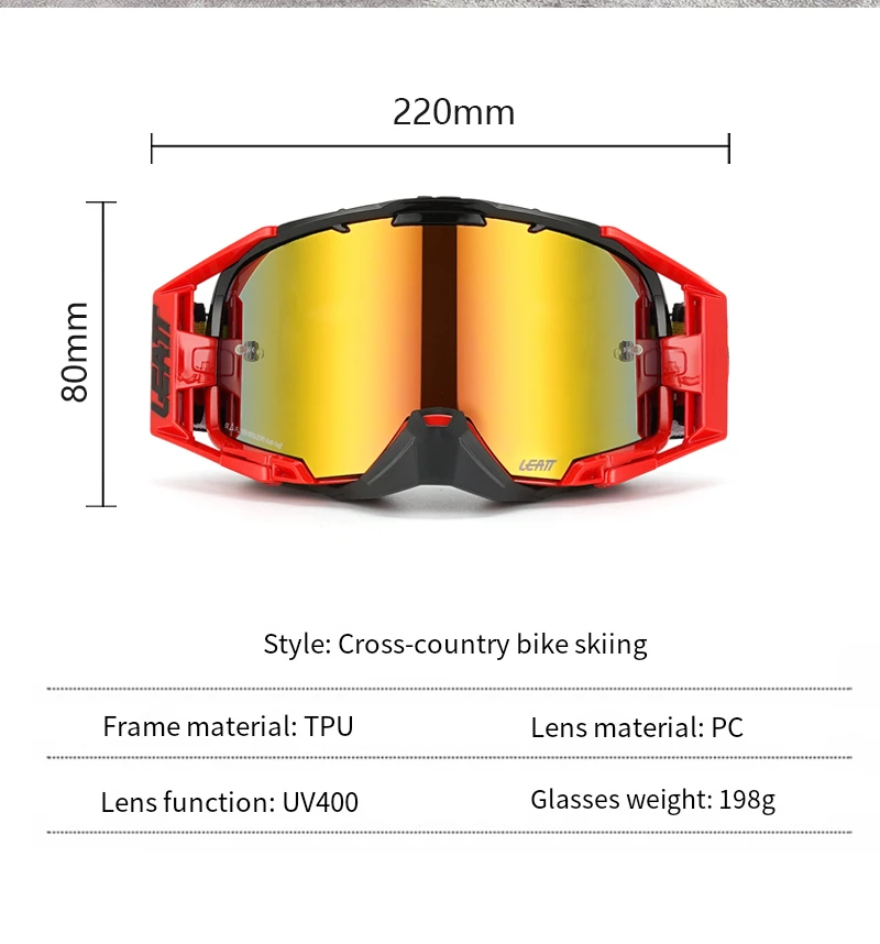 Motocross Goggles 6.5 Double Layer Anti Fog Windproof Cycling Glasses Gafas Para Mask Motorcycle Helmet Glasses for Men