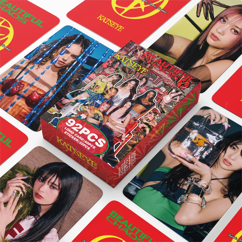 55/92/142Pcs Idol KATSEYE Album Gabriela Lomo Cards LARA DANIELA HD Printd Photocards Stickers MANON MEGAN YOONCHAE Fans Gift