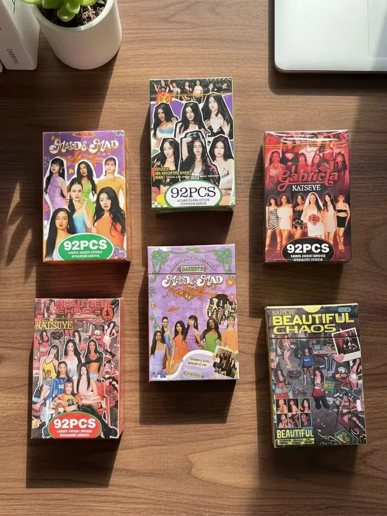 55/92/142Pcs Idol KATSEYE Album Gabriela Lomo Cards LARA DANIELA HD Printd Photocards Stickers MANON MEGAN YOONCHAE Fans Gift