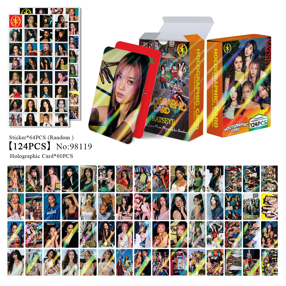55/92/142Pcs Idol KATSEYE Album Gabriela Lomo Cards LARA DANIELA HD Printd Photocards Stickers MANON MEGAN YOONCHAE Fans Gift