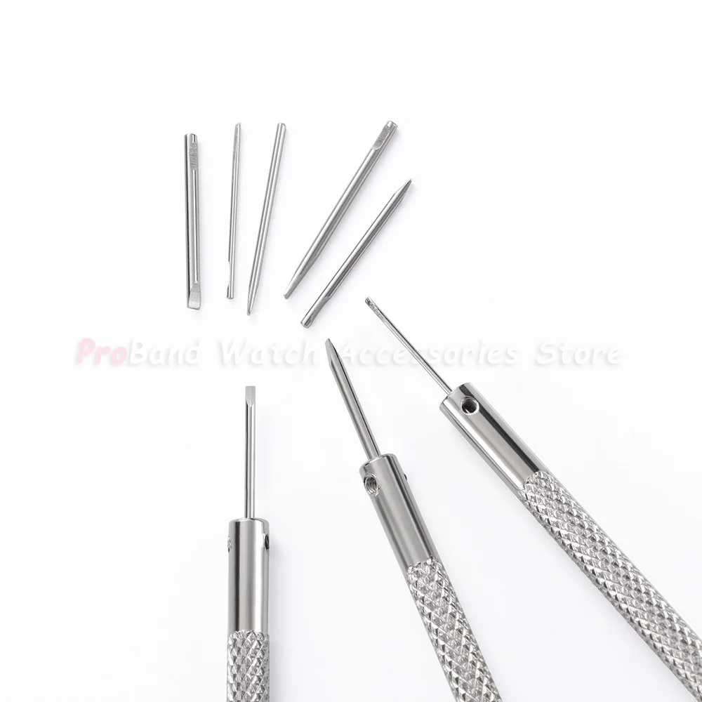 0.6-2.0mm Precision Screwdriver Set for Watchmaker High Hardness Steel Micro Cross Repair Tools Kit for Watches Glasses Jewelry