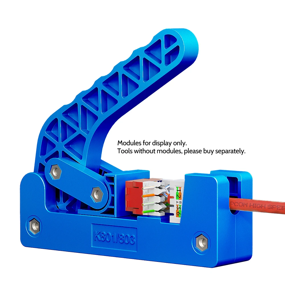 AMPCOM Punch Down Plier Specialized For AMPCOM 180° RJ45 Keystone Jack ,CAT6 CAT5E Ethernet Cable Termination Punchdown Tool