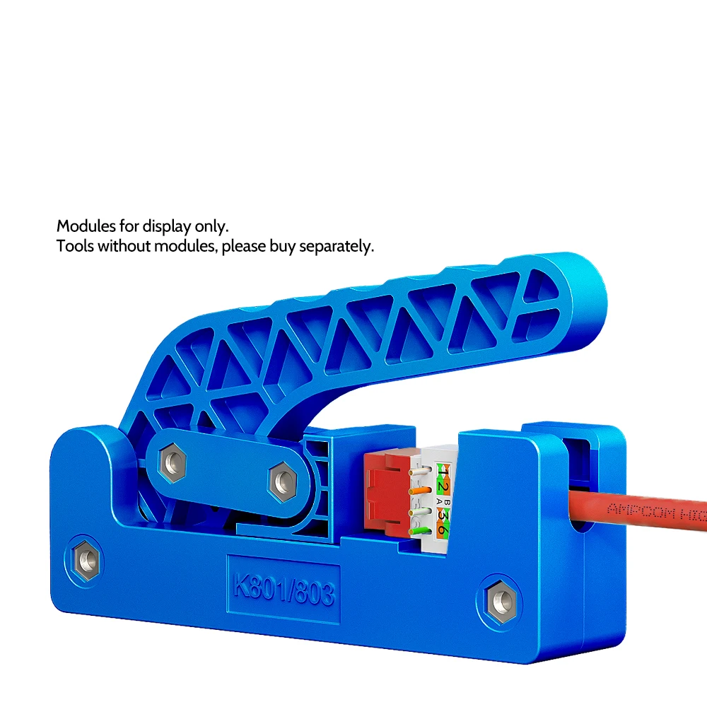 AMPCOM Punch Down Plier Specialized For AMPCOM 180° RJ45 Keystone Jack ,CAT6 CAT5E Ethernet Cable Termination Punchdown Tool