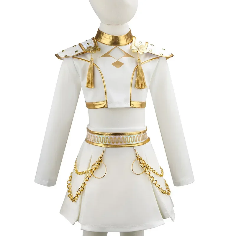 Girls Hip Hop Dance Outfit Set Multi Styles Crop Top Jacket Skirt Shorts Kids Jazz Stage Performance Costume