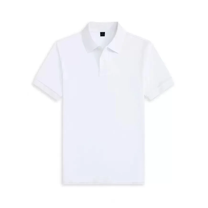 New style High end luxury brand fashion short sleeved high-end printed polo shirt summer new men's lapel T-shirt men's clothing