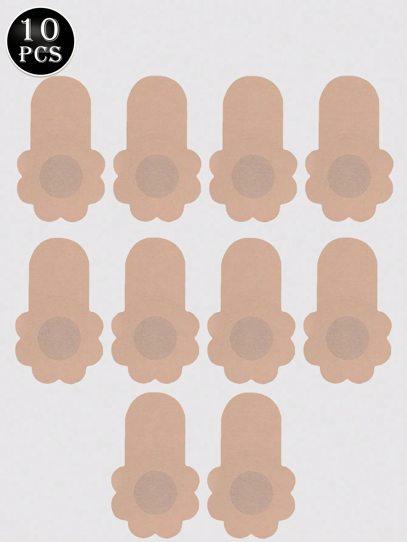 10Pcs Women Push Up Bras Sticky Self Adhesive Strapless Invisible Bra Reusable Sticky Breast Lift Tape Nipple Stickers Cover