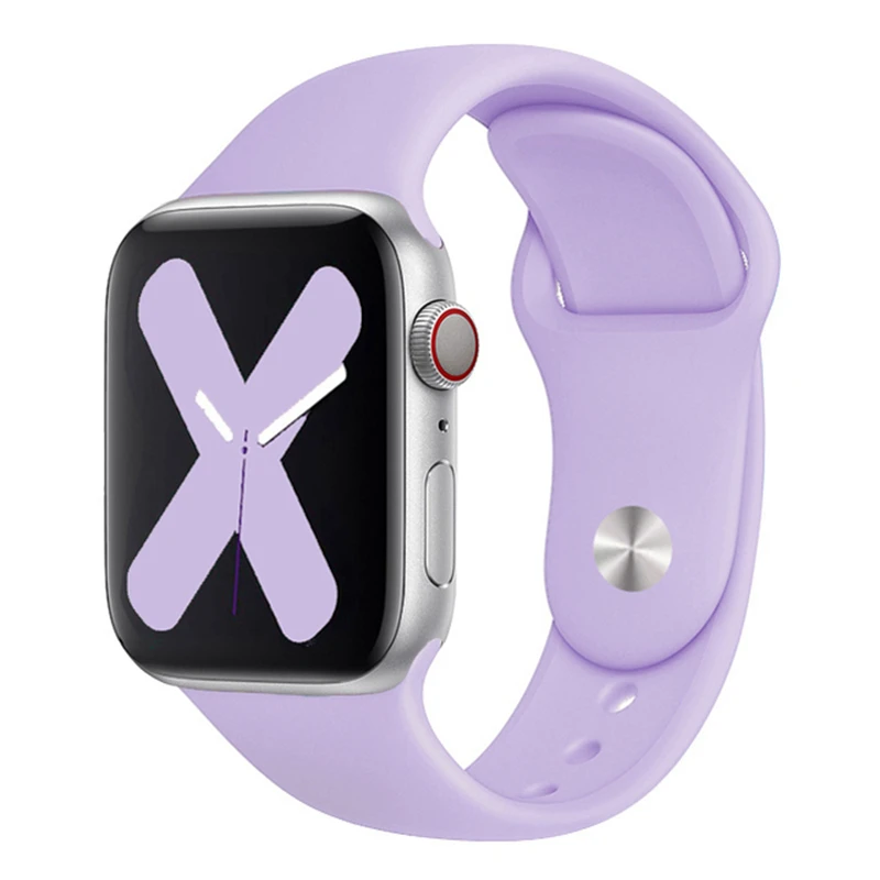 Silicone Sport Strap For iWatch Series11 10 9 8 7 6 5 SE Ultra3 Bracelet For Apple Watch 44mm 45mm 49mm 46mm 38/40/41/42 mm Band