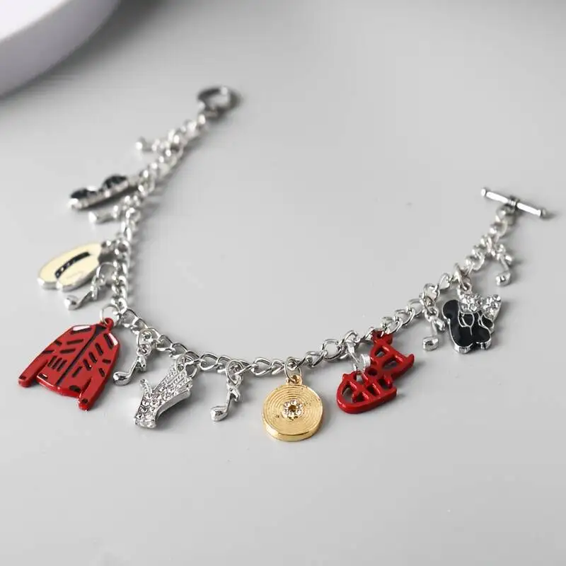 Artist Singer Michael Jackson BAD Necklace Rock Roll Everlasting Classic MJ Pendant Hot Charm Punk Jewelry Men Women Gift