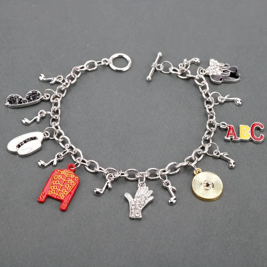 Artist Singer Michael Jackson BAD Necklace Rock Roll Everlasting Classic MJ Pendant Hot Charm Punk Jewelry Men Women Gift