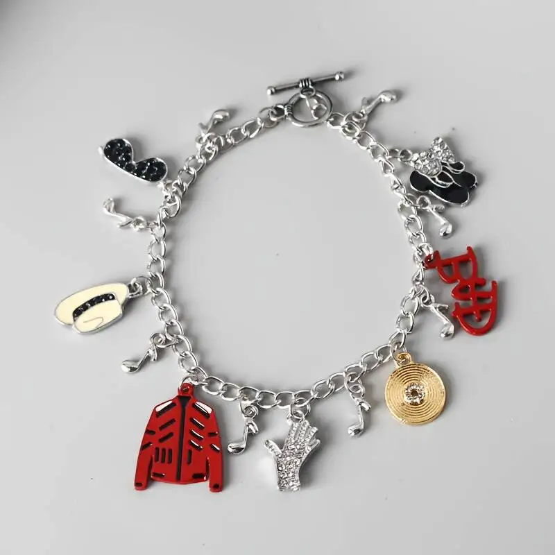 Artist Singer Michael Jackson BAD Necklace Rock Roll Everlasting Classic MJ Pendant Hot Charm Punk Jewelry Men Women Gift