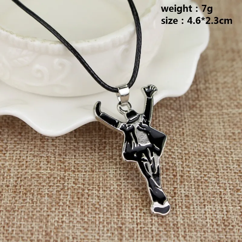 Artist Singer Michael Jackson BAD Necklace Rock Roll Everlasting Classic MJ Pendant Hot Charm Punk Jewelry Men Women Gift