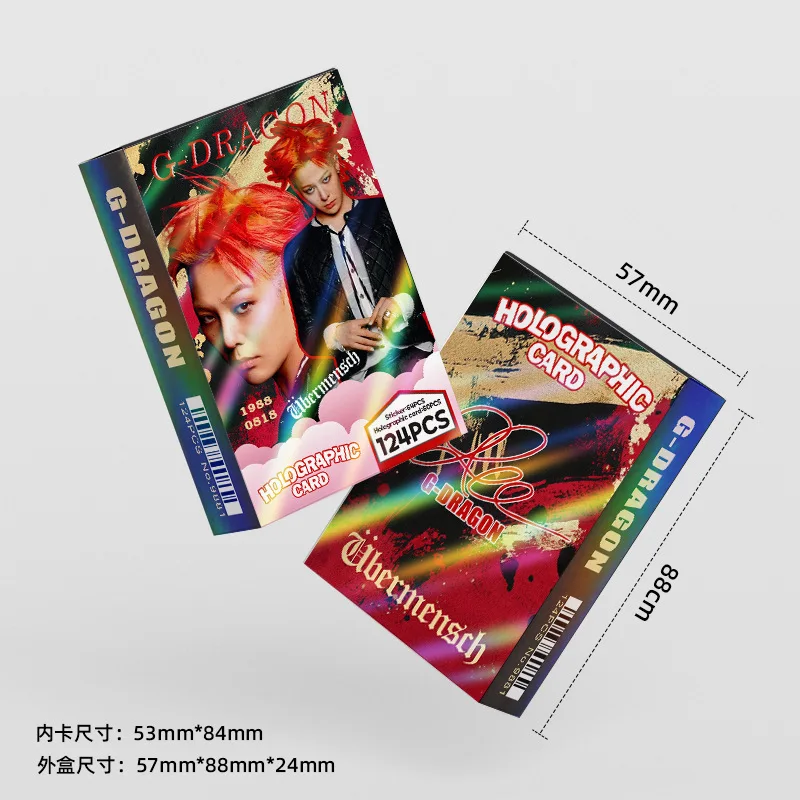 124Laser cardBIGBANGG-Dragon Flash Card StarKPOPPeripheralLOMOMini truck