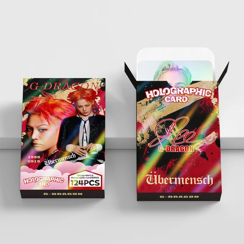 124Laser cardBIGBANGG-Dragon Flash Card StarKPOPPeripheralLOMOMini truck