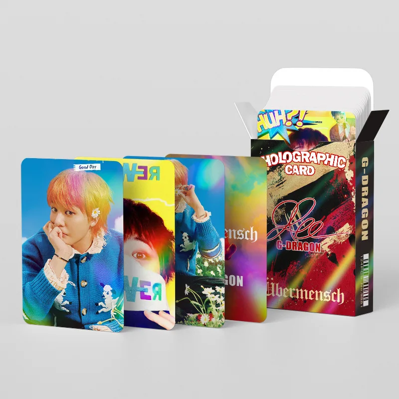 124Laser cardBIGBANGG-Dragon Flash Card StarKPOPPeripheralLOMOMini truck