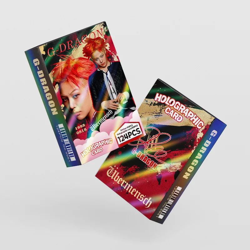 124Laser cardBIGBANGG-Dragon Flash Card StarKPOPPeripheralLOMOMini truck