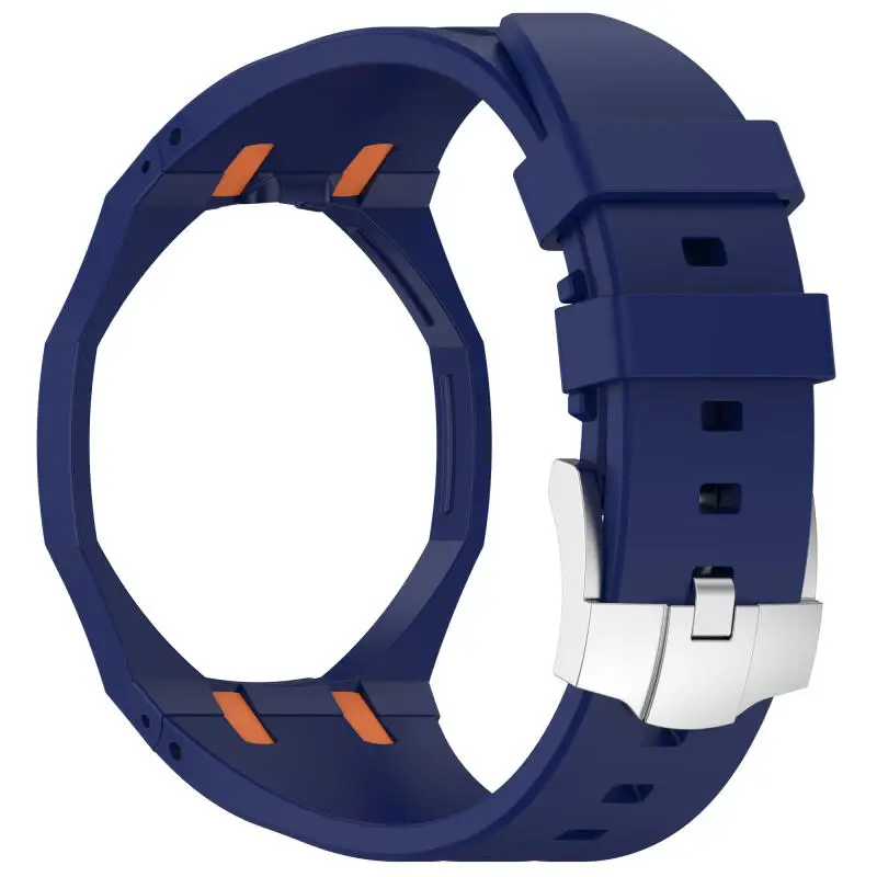 2 IN 1 PC Case+Silicone Strap For Swatch X AP Royal Pop Pocket Watch Changer To Wristwatch Integrated Modification Accessories