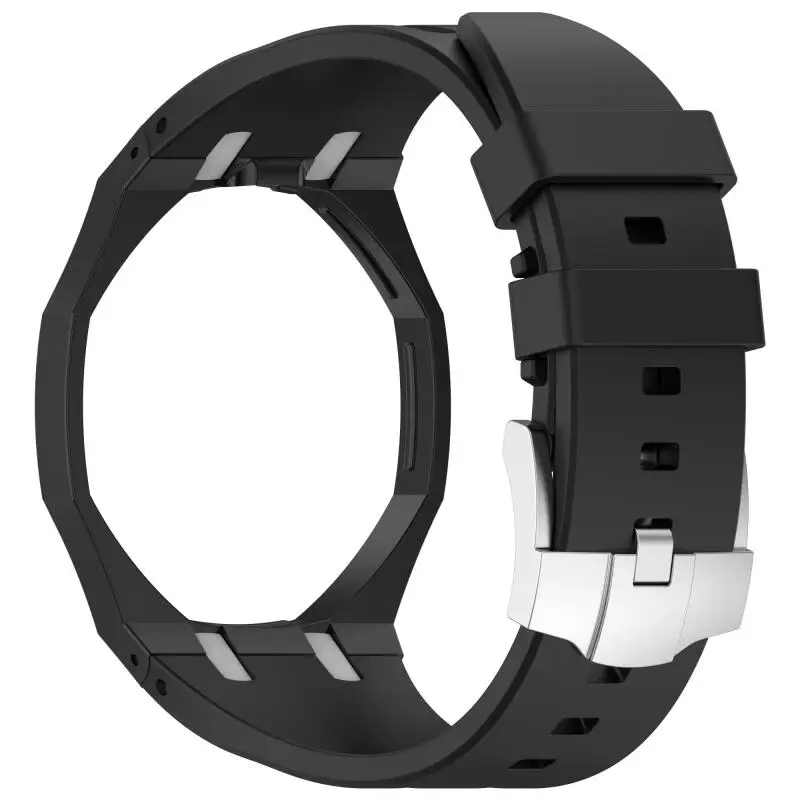 2 IN 1 PC Case+Silicone Strap For Swatch X AP Royal Pop Pocket Watch Changer To Wristwatch Integrated Modification Accessories