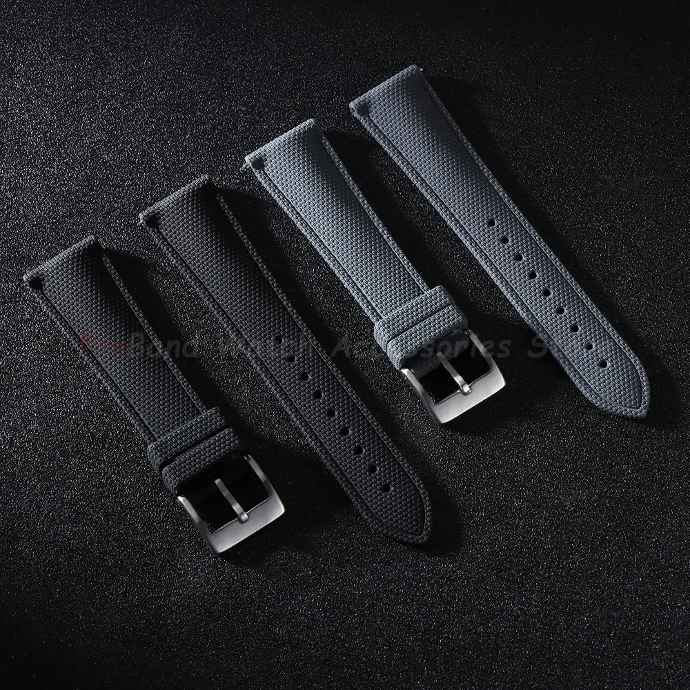 Watchband 20mm 21mm 22mm FKM Rubber Watch Strap Quick-Release Bracelet for Omega for Rolex for Seiko Band Nylon Silicone Belts