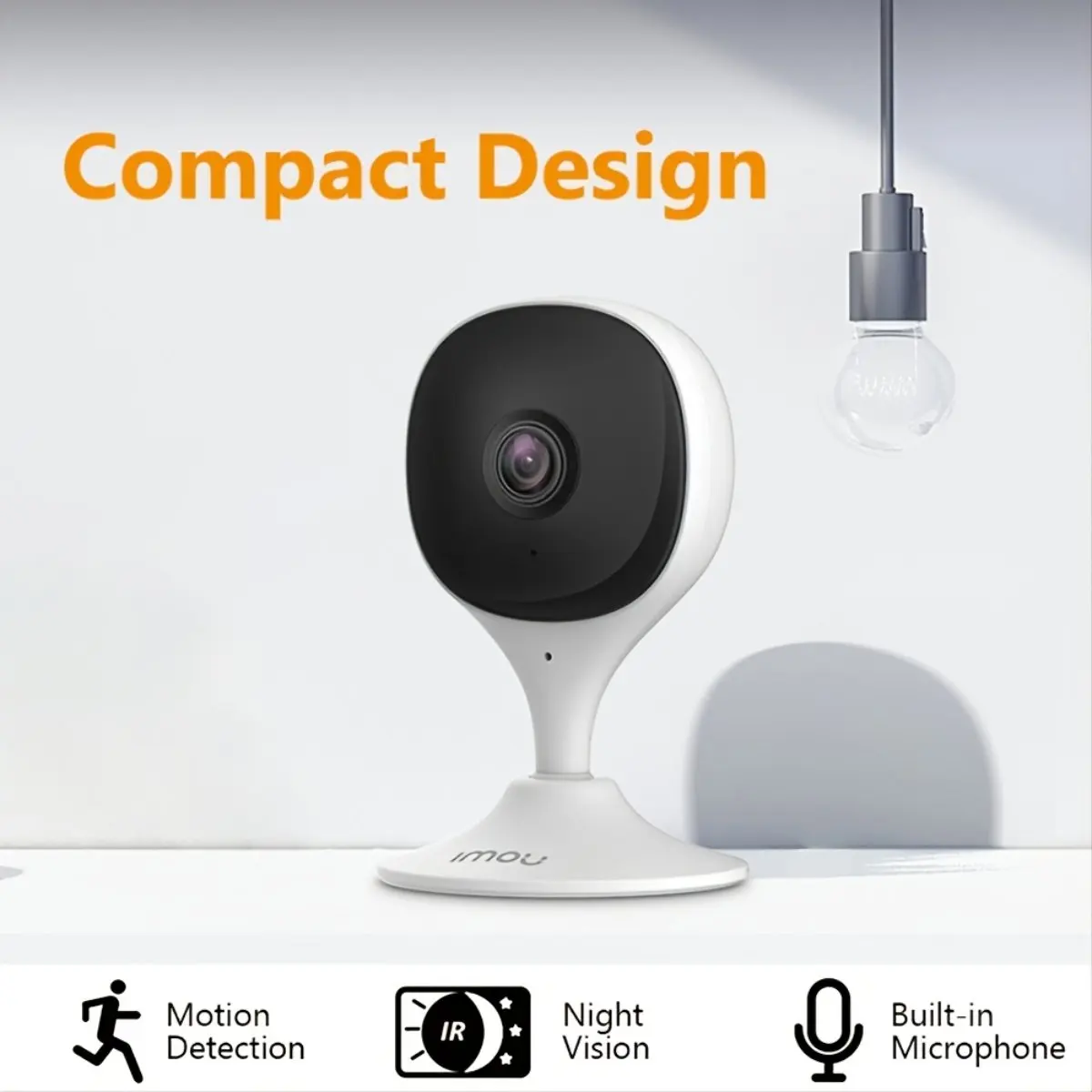 IMOU Cue 2E 3MP Wifi Security Camera Monitor Night Vision Human Detection IP Camera Indoor Security Surveillance