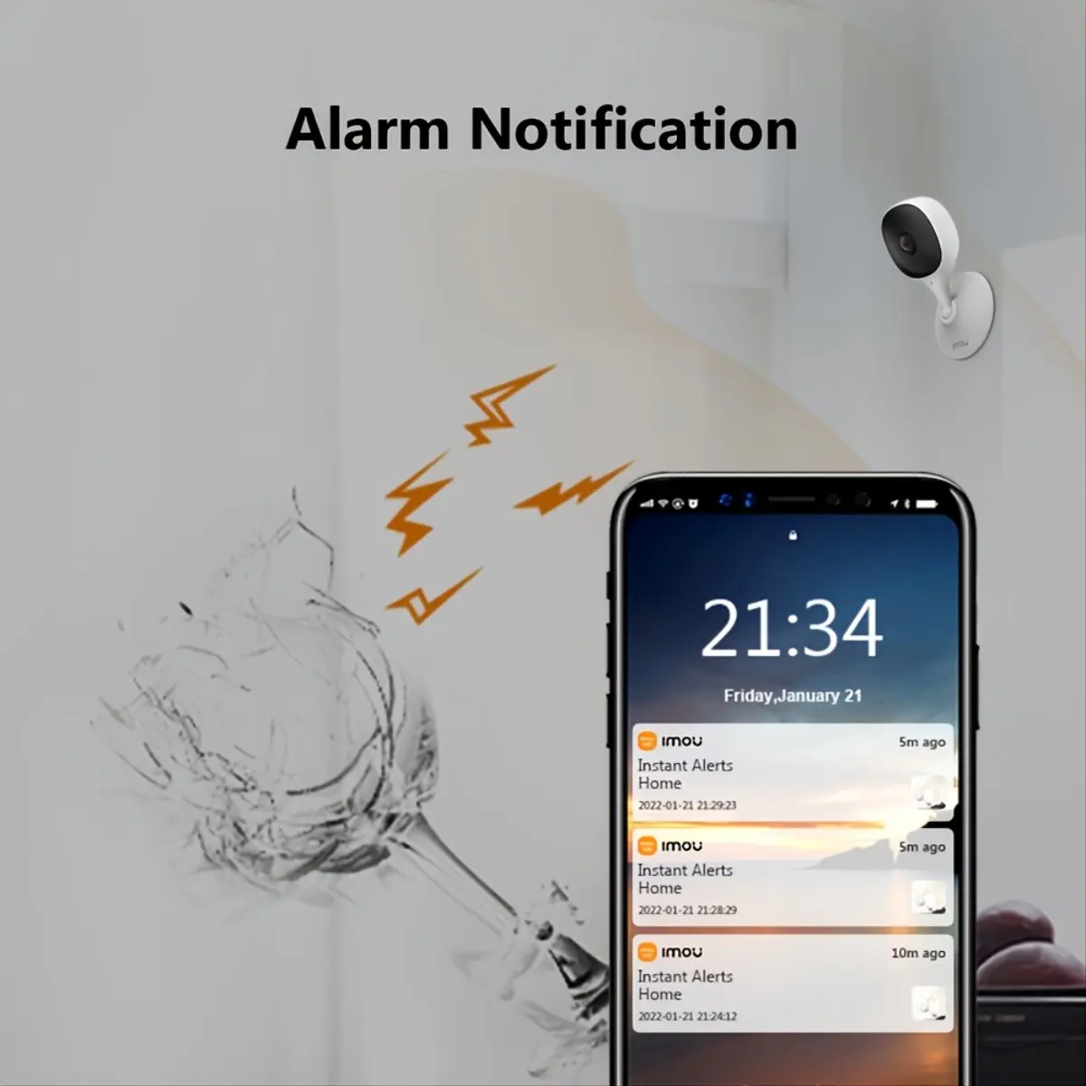 IMOU Cue 2E 3MP Wifi Security Camera Monitor Night Vision Human Detection IP Camera Indoor Security Surveillance