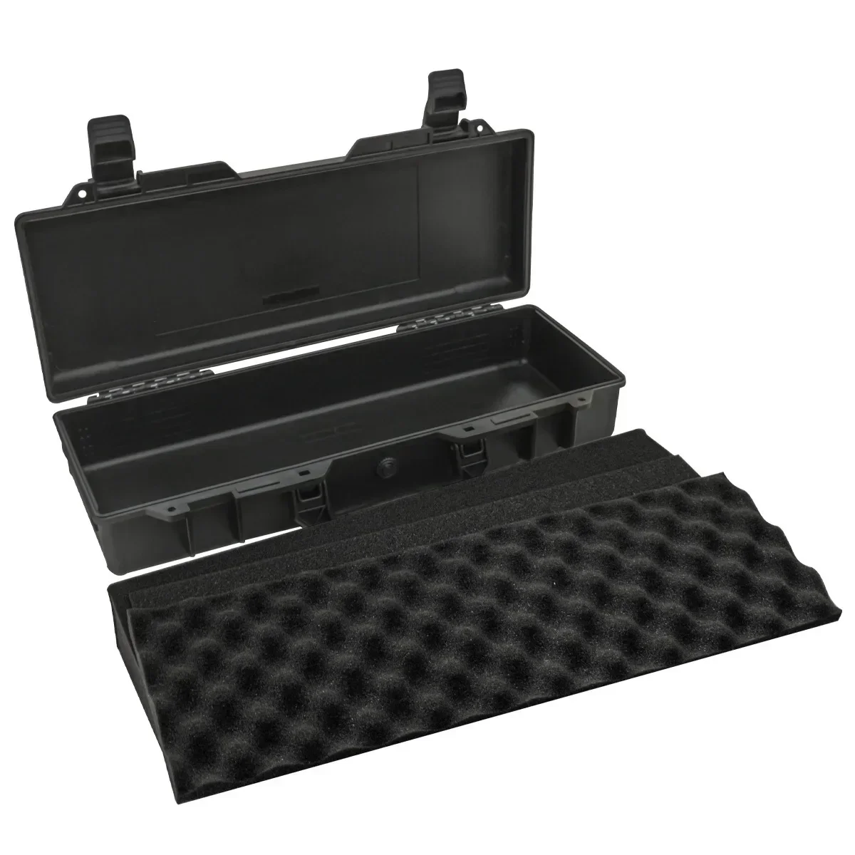 1pc Hard Shell Portable Storage Box with Foam Insert, Shockproof Tool Organizer for Outdoor and Workshop Use