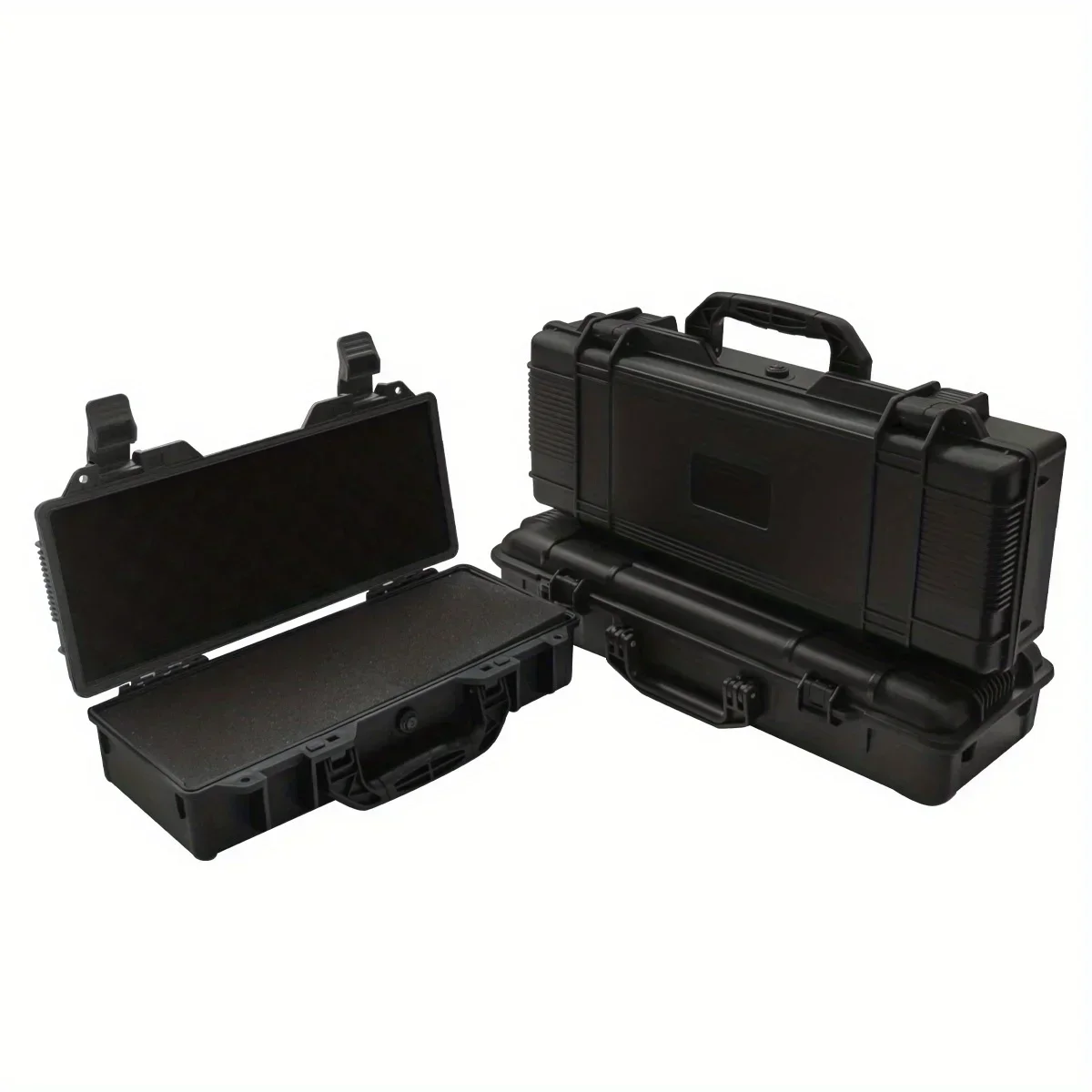 1pc Hard Shell Portable Storage Box with Foam Insert, Shockproof Tool Organizer for Outdoor and Workshop Use