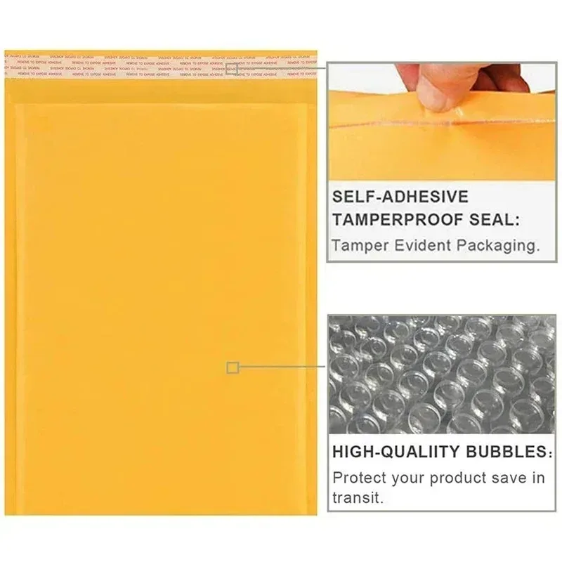 Kraft Paper Bubble Envelopes Bags Different Specifications Mailers Padded Shipping Envelope With Bubble Mailing Bag10-20PCS/Lot