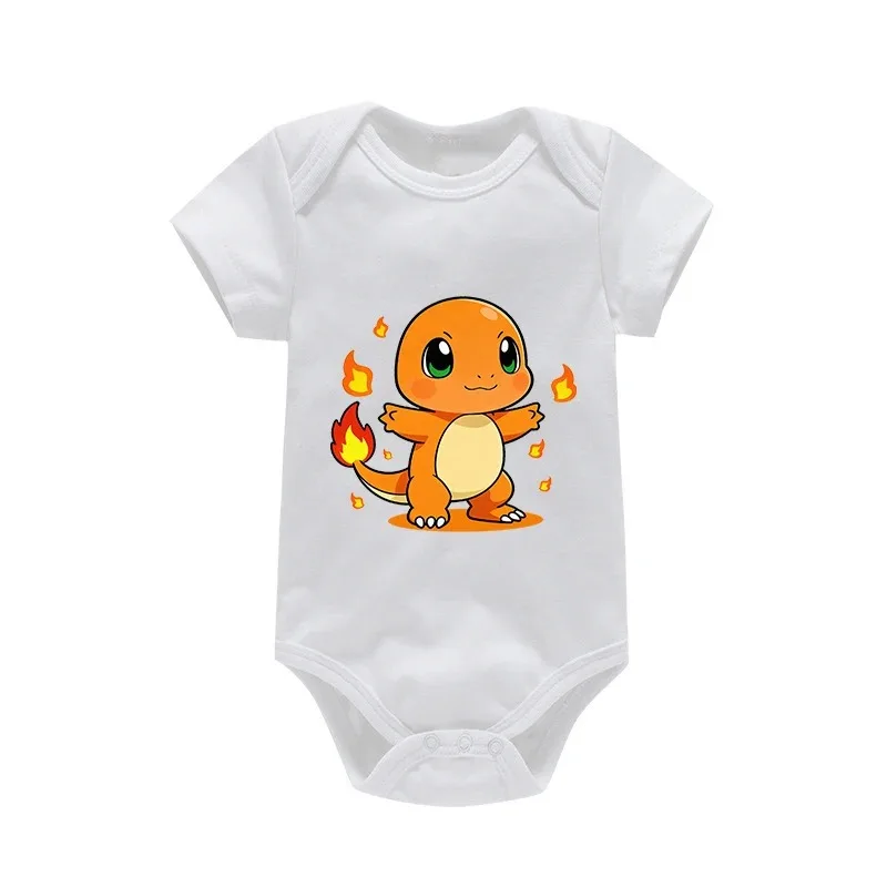 Pokemons Boys Girls Baby Jumpsuit Cotton Newborn  Games Multiple Roles Cute Anime 3-24m Infant Clothes Safe Soft Romper Bodysuit