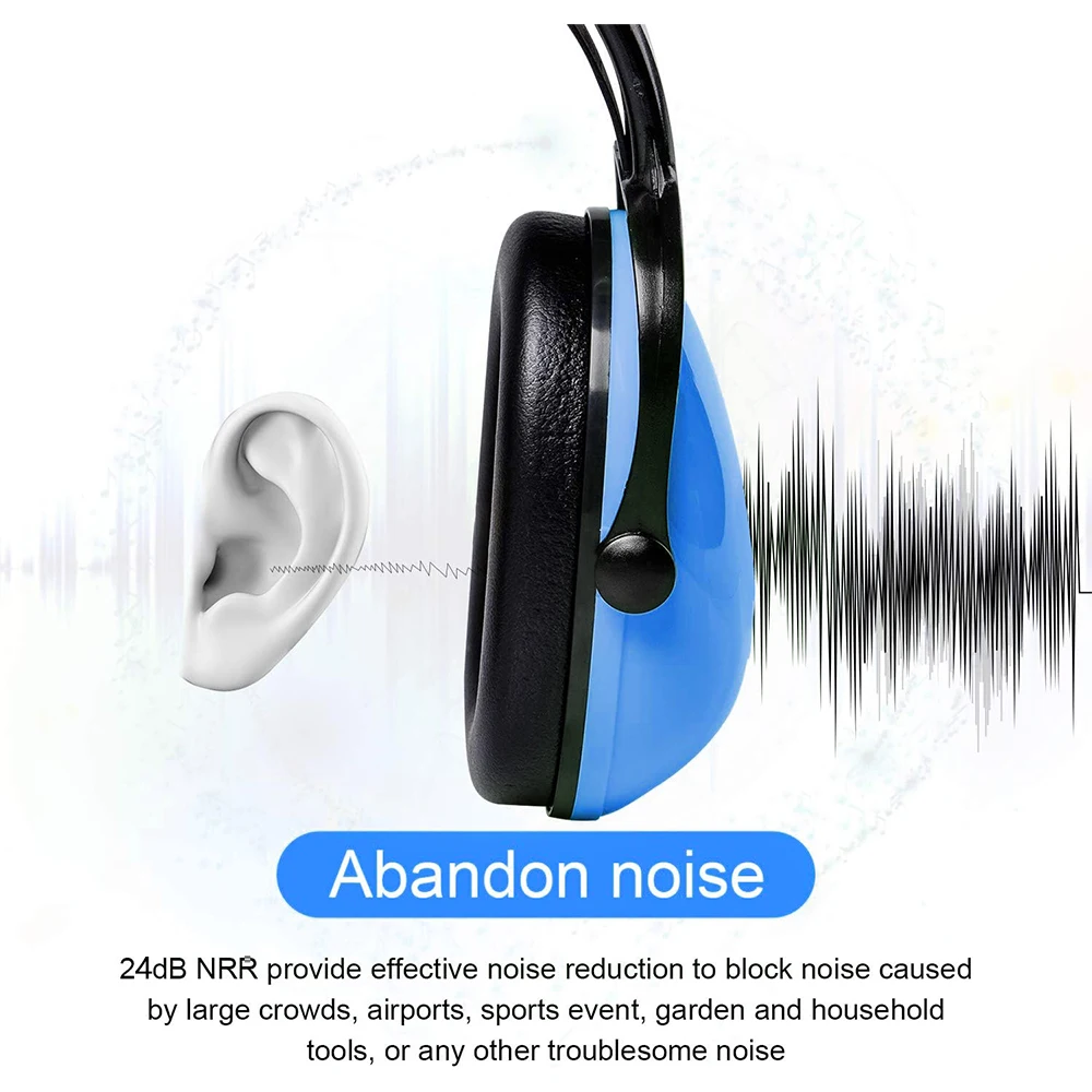 YHKEMA Noise Cancelling Headphones for Kids, SNR 27dB Safety Noise Reduction Ear Muffs for Autism Sensory &Concentration Aid