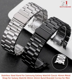 Stainless Steel Strap For Samsung Galaxy Watch 8 classic 46mm Watchband Bracelet Correa For Samsung Watch 8 40mm 44mm Metal Band
