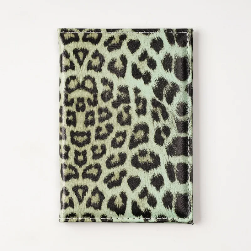 Leopard Print Passport Protective Cover Travel Passport Holder Wallet Gift PU Leather Card Case Cover Unisex Storage Bag