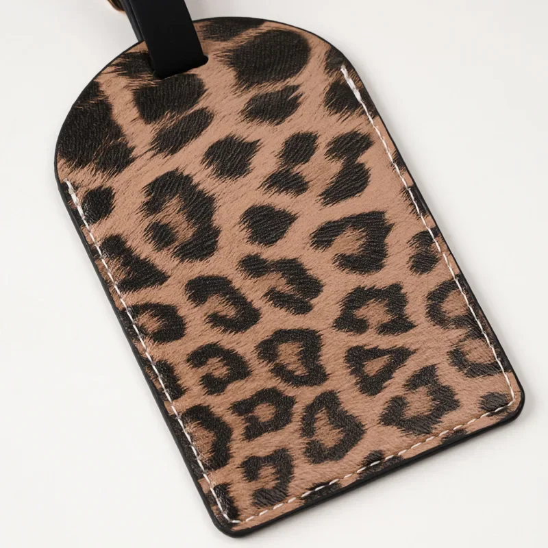 Leopard Print Passport Protective Cover Travel Passport Holder Wallet Gift PU Leather Card Case Cover Unisex Storage Bag