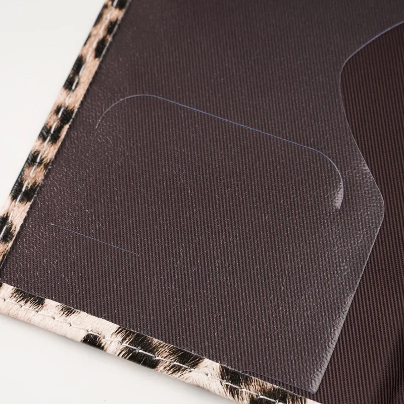 Leopard Print Passport Protective Cover Travel Passport Holder Wallet Gift PU Leather Card Case Cover Unisex Storage Bag