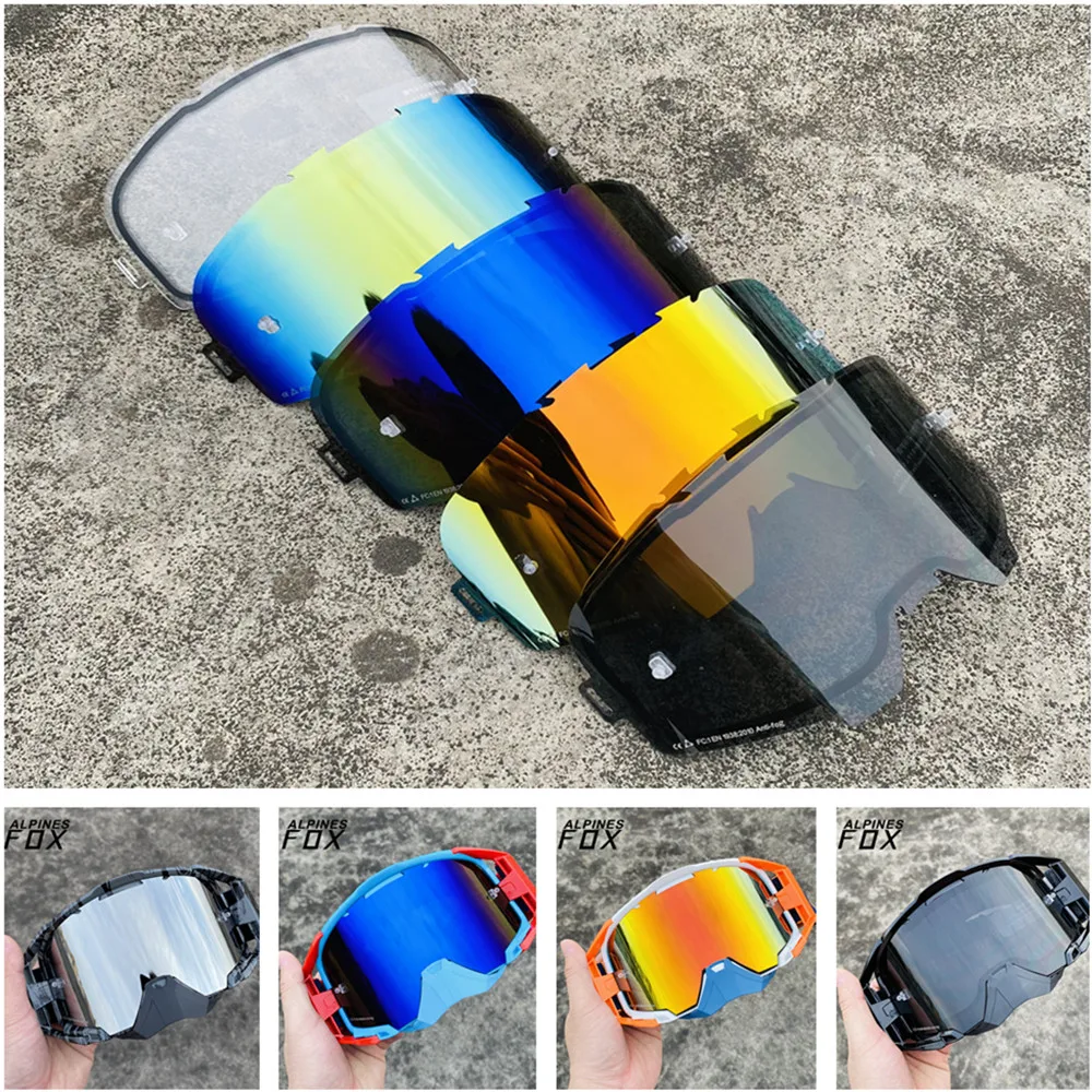 For LEATT Velocity 6.5 MX Motocross Goggle Lens Anti-Fog Double Layers Motorcycle Sunglasses Replace Lens Accessories