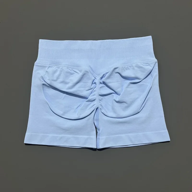 Women Sports Shorts 4.5'' Seamless Bike Sports Stretch Breathable Yoga Pants Workout Gym Running Fitness Scrunch Butt Tights