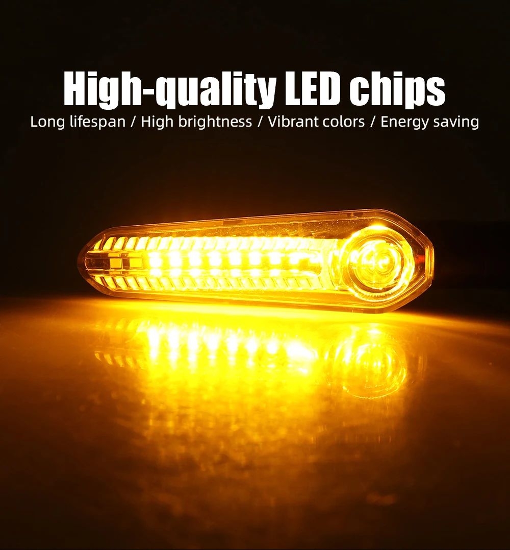 1/2 Pair MT-09 Motor LED Turn Signal Indicator Light For Yamaha YZF R6 R1 R3 R7 R9 R15 MT07 TRACER 700 900 9/GT XSR 700 XJ6 FZ1