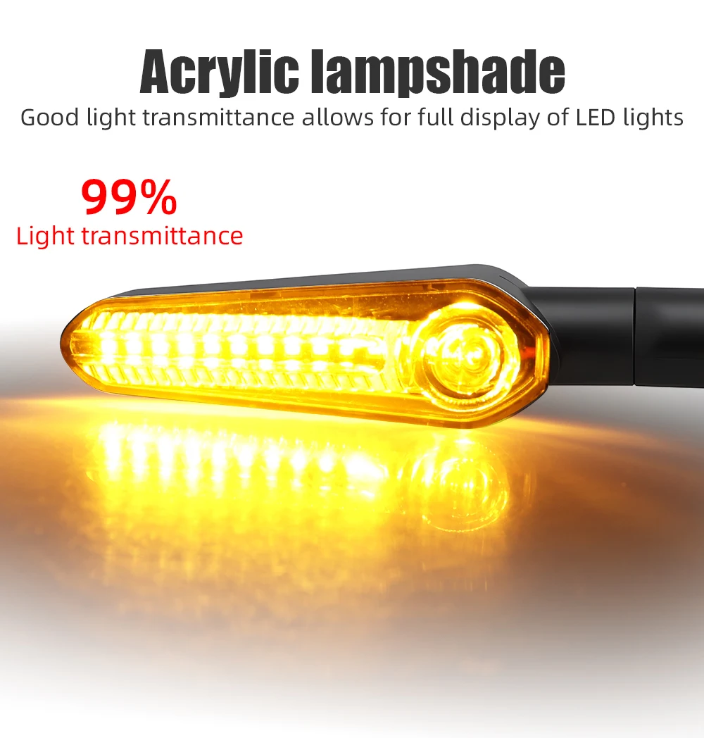 1/2 Pair MT-09 Motor LED Turn Signal Indicator Light For Yamaha YZF R6 R1 R3 R7 R9 R15 MT07 TRACER 700 900 9/GT XSR 700 XJ6 FZ1