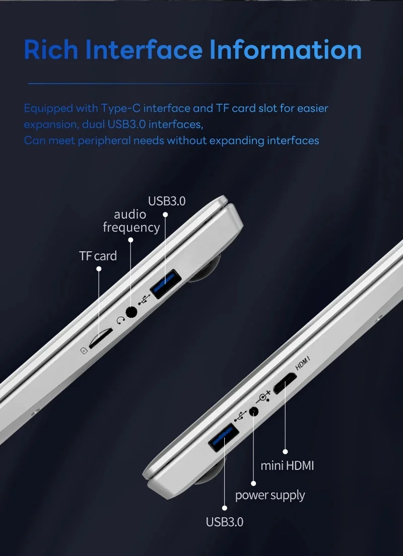 2026 Windows 11 Laptop Intel Core I7 9850H/Intel A3950 Computer 12GB RAM 1TB 2TB SSD 14.1" Laptops Ultra Slim Notebook PC Business Study Office