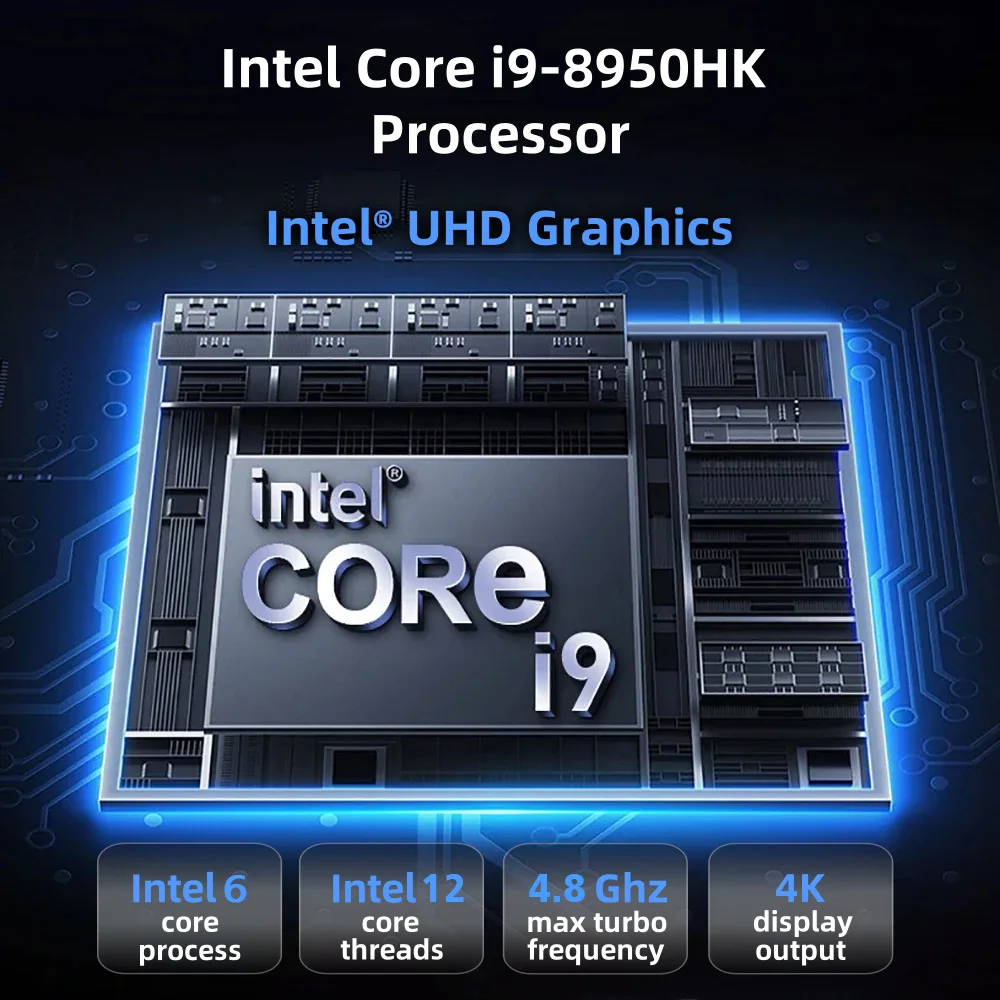 Mini PC Windows 11 Intel Core I9 10980HK/Intel N150/i7 4510U/i3 6100 16GB RAM 1TB 2TB SSD Portable PC Gamer Computer WIFI 6 BT5.2 4K Mini Gaming Pc Desktop
