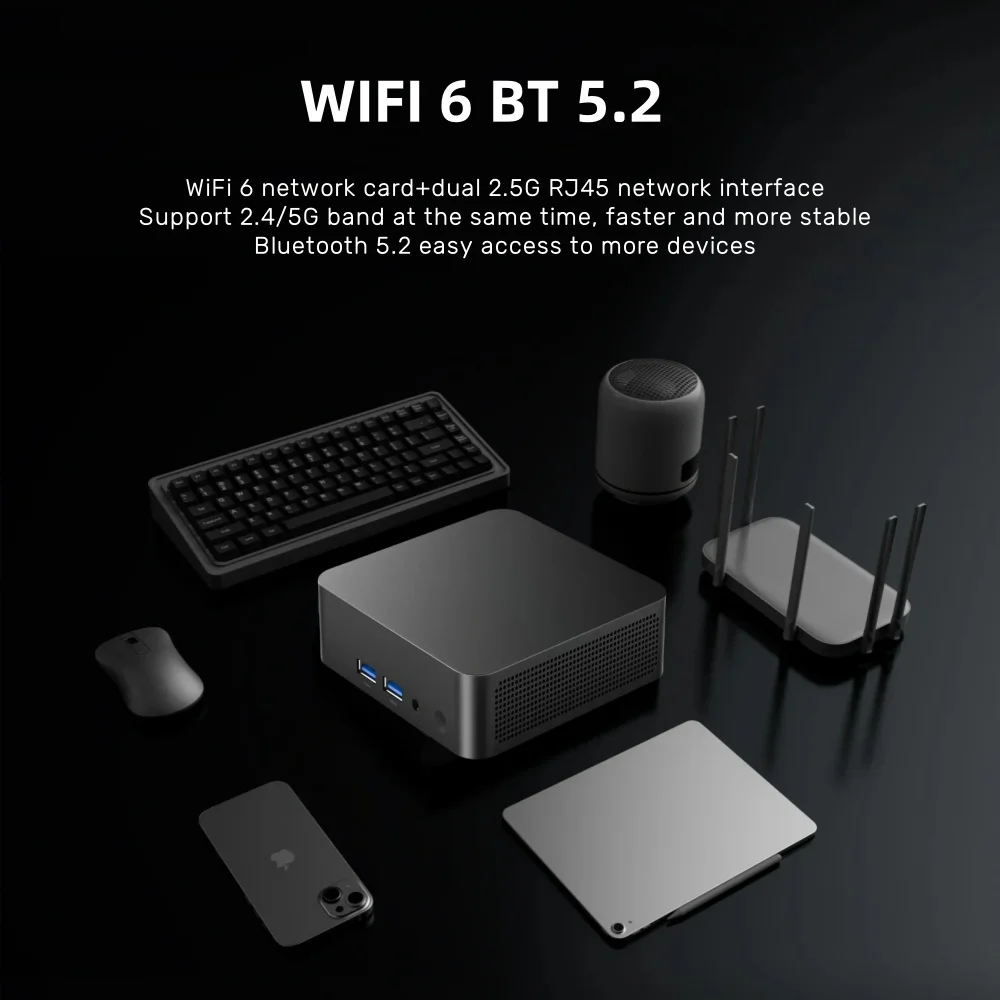 Mini PC Windows 11 Intel Core I9 10980HK/Intel N150/i7 4510U/i3 6100 16GB RAM 1TB 2TB SSD Portable PC Gamer Computer WIFI 6 BT5.2 4K Mini Gaming Pc Desktop