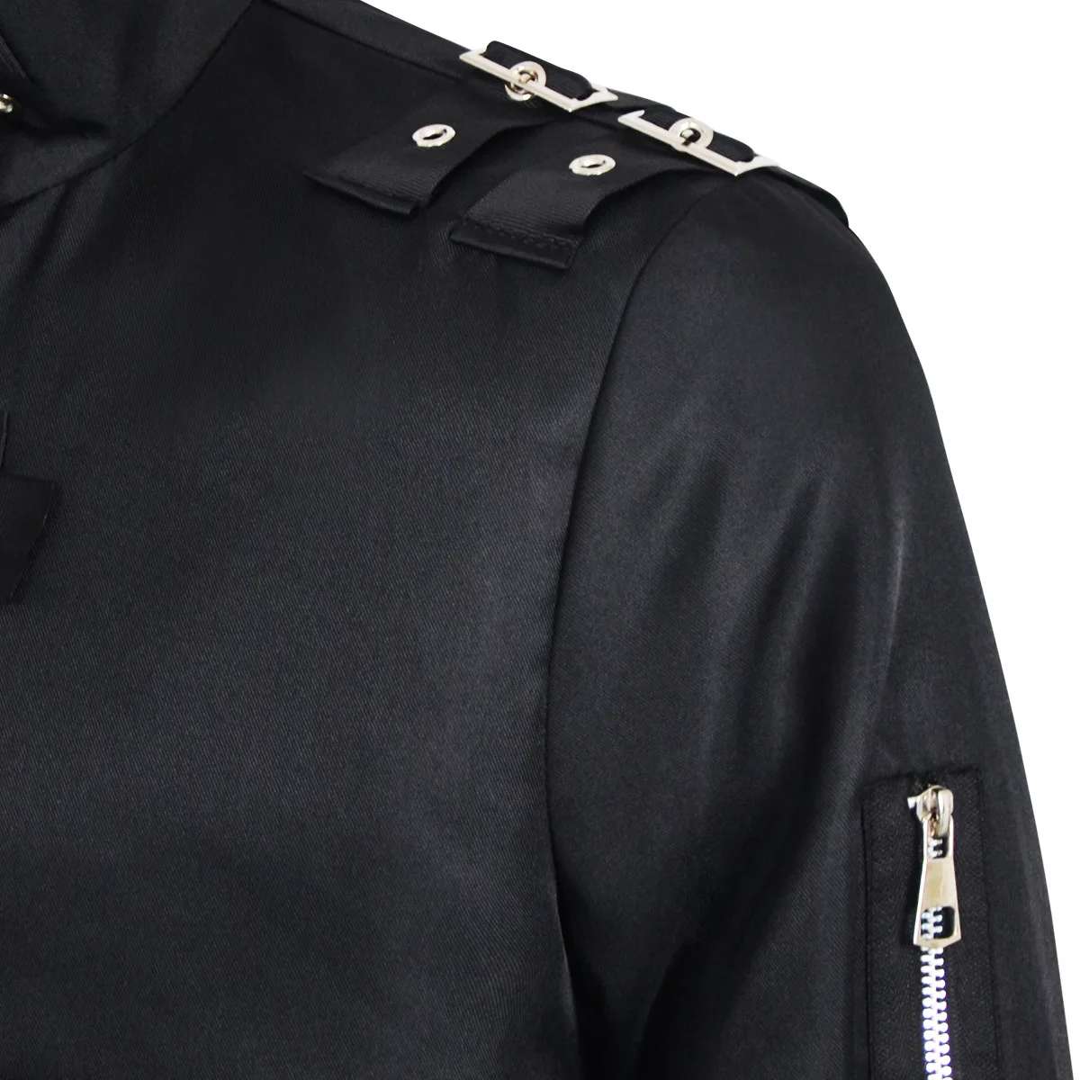 Michael Jackson BAD Punk Jacket Black Stretch Outwear Motorcycle Role Player impersonator Costumes Classic BAD T-shirt Belt
